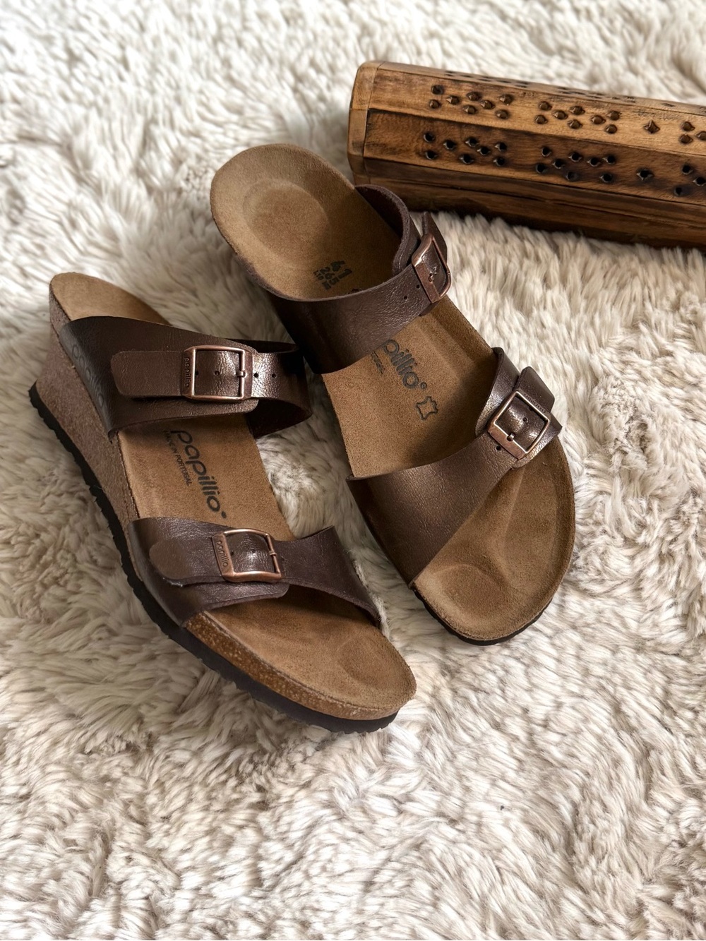 Birkenstock Papillio Dorothy Wedge - Bronze 41